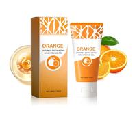 2-Pack Orange Enzyme Exfoliating Gel Scrub - Gentle Face Body Wash with Deep Cleansing Moisturizer - Purifying Peel for All Skin Types Removes Blackheads Facial Body Scrub (1PCS)