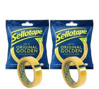 2-Pack Original Gold Celotape - Clear Sticky Tape 24mm x 50m | 100m Total Extra Strong Adhesive | Multipurpose Packing Tape for Parcels, Postal, Gifts & Crafts | Transparent & Easy Tear