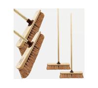 2-Pack Outdoor Broom Set with 120 cm Handles - Soft Bristle Yard Sweeper Brooms (3016H_2Pack)