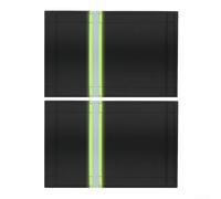 2 Pack Outdoor Faucet Covers 17x25cm, 420D Oxford Winter Frost Protection with Reflective Strips for Garden Taps, Insulated Against Cold Weather, Easy Install Black