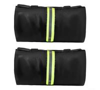 2 Pack Outdoor Faucet Covers for Winter, 210D Oxford Antifreeze Protection with Reflective Strips, Insulated Tap Guard Against Frost and Dust, Easy Install for Garden Patio, Black 25x35cm(4pcs)