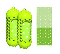 2 Pack Outdoor Wasp Trap, Reusable Fly Insect Catcher with Sticky Glue Boards, Non-Toxic, Hanging Trap for Fighting Wasps