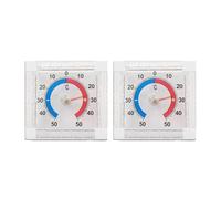 2-Pack Outside Self-Adhesive Window Door Thermometer, Accurately Measure Temperature, Digital Outdoor Thermometer Weatherproof, Suitable For Window And Outdoor Use