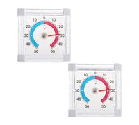 2-Pack Outside Self-Adhesive Window Door Thermometer, Accurately Measure Temperature, Digital Outdoor Thermometer Weatherproof, Suitable For Window And Outdoor Use