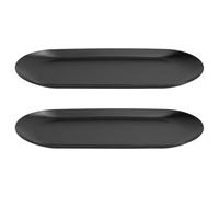 2 Pack Oval Vanity Storage Trays - Versatile Decorative Organisers for Bathroom, Dressing Table & Kitchen - Stylish Jewellery, Perfume, Kitchen Bathroom Key Display Tray Organizer