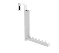 2 Pack Over The Door Mounted Clothes Hanger- Foldable Laundry Clothes Airer, Adjustable Clothing Organizer Holder With 6 Groves,Clothing Hanger Hook For Towel,Coat,Bag And Robe(B,1PCS_14.2*3*19.5CM)