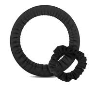 2 Pack Oxford Fabric Steering Wheel Covers, Compatible with Disklok, 36-38cm Universal Fit for Cars, Vans & SUVs, Anti-Scratch Protector with Waterproof Layer