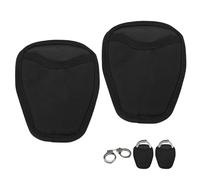 2 Pack Oxford Handcuff Case, Open-Top Handcuff Pouch for Duty Belt No Wider Than 2.83in, Fits Most Standard Chain or Hinge Handcuffs, Duty Belt Accessories (2, Black)