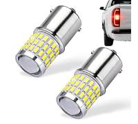2 Pack P21/4W 1157 BAY15D LED Brake Light Bulbs , 6000K Super Bright White 900LM 45 SMD Stop and Tail Light Bulbs for Car, 12V 24V Compatible with Brake Lights Parking Lights Reverse Lights