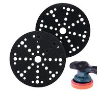 2 Pack Pad Savers for Sander 6" 150mm 49 Holes Hook and Loop Backing Pad