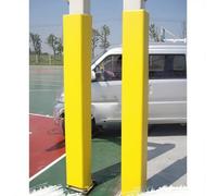 2 Pack Padded Wrap for Garage Column With Fastener, 10x10 15x15 18x18 25x25 30x30 35x35 CM Basketball Pole Padding Outdoor, Shock Absorbing Square Post Protector Pad(2pcs Yellow,10x10"/25x25cm)