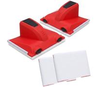2-Pack Paint Edger Tool with Cutting in Paint Brush + Paint Pad for Walls and Ceilings, Flat Edging for Latex Painting, DIY Painting Tools