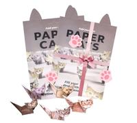 2 Pack Paper Cats Origami Kit, DIY Folding Craft Set for Adults and Kids, Fun Creative Desk Decoration, Perfect Gift for Cat Lovers and Craft Enthusiasts