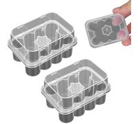 2 Pack peptide case, peptide Storage case, Vial case, 10-Slot 3ml Vial Organizer Stackable Transparent Vial Holder Boxes Sturdy Container for Sample Storage & Lab Organizing
