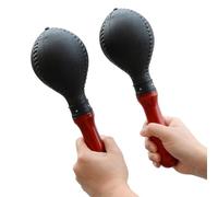 2 Pack, Percussion Maracas Pair with ABS Plastic Shells and Wooden Handles for Live Performances