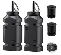 2 Pack Perimeter Trip Alarm with Trip Wire - Outdoor Camping Security Noise Alarm Compatible with 209 Primers for Property & Wildlife Deterrent (Black)
