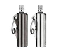 2 Pack Permanent Match Infinity Lighter, Multitool Keychain Bottle Opener for Men, Reusable Waterproof Metal Match Strike Anywhere, Forever Flint Fire Starter for Outdoor Survival,Style3