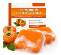 2 Pack Persimmon & Tea Tree Cleansing Soap Bar Set, Antifungal Bar Soaps | Refreshing Body & Foot Cleanser with Natural Botanical Extracts, Shea Butter for Daily Odour Care & Moisture Balance, 2x100g
