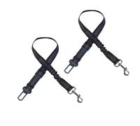 2 Pack Pet Dog Seat Belt Car for Ford Kuga MK2 2012-2019,Dog Car Harness Seatbelt Adjustable with Elastic Bungee Buffer,Nylon Pet Seatbelt,A/Black