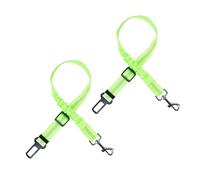 2 Pack Pet Dog Seat Belt Car for Ford Kuga MK2 2012-2019,Dog Car Harness Seatbelt Adjustable with Elastic Bungee Buffer,Nylon Pet Seatbelt,A/Green