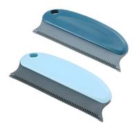 2 Pack Pet Hair Remover for Carpet & Furniture - Reusable Cat & Dog Hair Removal Tool for Clothes, Sofas & Car Seats - Dual-Colour Lint Brush with Ergonomic Handle