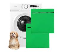 2 pack Pet Laundry Bag for Washing Machine Petwear Wash Bag- Keep Your Washing Machine Free from Hair - Ideal for Dogs | Cats | Horses's Towels | Blankets | Toys | Harness & More(Green)
