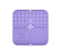 2-Pack pet Licking Silicone mat cat Slow Feeding Training with Suction Cup Licking mat to Relieve Dog Anxiety Dog Feeding mat(Purple,7.87 * 7.87inch)