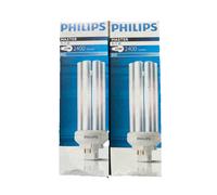 2 Pack Philips Fluorescent Lamp Light Bulb 32W Energy-Saving GX24q-3 Cool White [EEK: A]