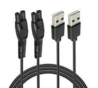 2 Pack Philips Shaver Charger Cable, 5V USB-A Replacement Philips One Blade Charger, Resistant to Bending for Philips Shaver Models S8850、PQ888、S7831、S7832、S7835、S7836，S5831、S5832、S5835、S5836 etc.
