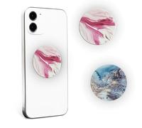 2 Pack Phone Ring Holder Grips,Multi-functional Phone Accessories with Foldable Stand and Finger Holder,Compatible with Smartphones and Tablets,Ring Holder for Phone Case (sea-wave)