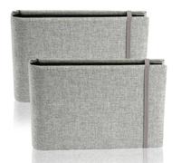 2 Pack Photo Albums 6x4, Slip in Small Photo Album, Photo Books(Holds 200 in Total/100 Pockets Each) for Birthday Wedding Family Travel Portrait Picture (Grey)