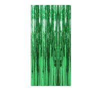 2 Pack Photo Booth 3FT x 8FT Foil Curtain Background Streamers for Birthday Party, Wedding, Graduation, Christmas Decorations Event Horizon Dvd (Green, 1X2M)