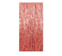 2 Pack Photo Booth 3FT x 8FT Foil Curtain Background Streamers for Birthday Party, Wedding, Graduation, Christmas Decorations Event Horizon Dvd (Rose Gold, 1X2M)
