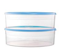 2 Pack Pie Carrier Cake Storage Container with Lid | 10.5" Large Round Plastic Cupcake Cheesecake Muffin Flan Cookie Tortilla Holder Storage Containers Airtight | Pie Keeper Transport Container