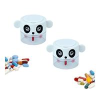2 Pack Pill Crusher and Grinder, Pill Crusher Portable, Professional Pill Pulverizer, Tablet Crusher， Domestic Pill Crusher for Pills, Vitamins, Tablets, Elderly, Children, Pets (White)