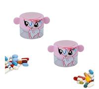2 Pack Pill Crusher and Grinder, Pill Crusher Portable, Professional Pill Pulverizer, Tablet Crusher， Domestic Pill Crusher for Pills, Vitamins, Tablets, Elderly, Children, Pets (Pink)