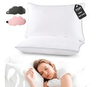 2 Pack Pillows, Anti Snoring Pillow, Orthopedic Cervical Support, Fluffy and Breathable, Make You Sleep Peacefully (Standard)