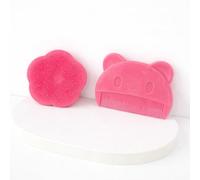 2-Pack Pink Cradle Cap Brushes, Silicone Baby Bath Cradle Cap Comb, Bear Design, Gentle Grooming, Daily Scalp Care, Baby Care Essential