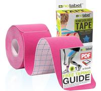 2 Pack Pink Pre Cut Kinesiology Tape, 5m Roll Pre-Cut Body Tape, 5cm Wide Sports Tape, Medical Tape, Physio Tape, Muscle Tape for Muscle Recovery