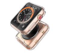[2-Pack] Piuellia Transparent Case Compatible for Apple Watch Series 3 Series 2 38mm Screen Protector, TPU Scratches Resistant HD Clear Overall Protective Cover for iWatch