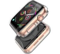 [2-Pack] Piuellia Transparent Case Screen Protector for Apple Watch Series SE3 SE2 SE Series 6/5/4 40mm, Overall Protective TPU HD Clear Ultra-Thin Cover for iWatch