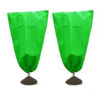 2 Pack Plant Frost Covers Drawstring Breathable Non-Woven(80 * 100CM)