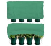 2 Pack Plant Frost Protection Covers Non Woven Fabric Winter Garden Jacket Cold Cloth for Green Plants Outdoor Insulation 40x15x18 to 102x50x22 Inch(102x50x22 inch)