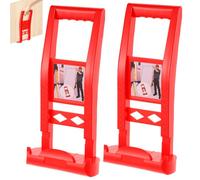 2-Pack Plasterboard Carrier, Heavy Duty Drywall Panel Lifter Tool, 80kg/176lb Load Capacity Handy Grip Board Carrier for Plywood, Sheet Goods and Wood Panels, Ergonomic Angled Handle