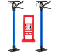 2 Pack Plasterboard Lifter Support Props with Drywall Carrier | Telescopic Drywall Support Props, Acrow for Drywall Ceiling, Tensioner Pole, Double Safety Locking