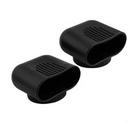 2 Pack Plastic Oval End for Fitness Equipment Legs with Anti-Slip Base to Stabilize Machines on Tile or Wooden Floors (50 * 100mm)