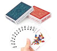 2 Pack Plastic Playing Cards Waterproof Playing Cards Decks of Poker Set for Adults Standard Index Pack of Cards UK Suitable for Party Pool Beach Travel
