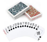 2 Pack Plastic Playing Cards Waterproof Playing Cards Giant Large Print Pack of Cards for Adults Seniors Decks of Poker Cards Set for Fun Family Card Game Party Pool Beach Travel