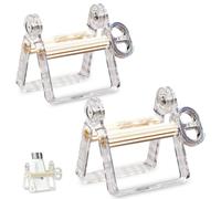 2 Pack Plastic Tube Squeezer Roller, Durable Tube Squeezer for Painting, Toothpaste, Hair Color, Perfect for Artists, Salons and DIY (White, 2pcs)