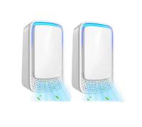 2 Pack Plug-in Air Purifier with Negative Ion Technology for Home, Portable Mini Air Cleaner